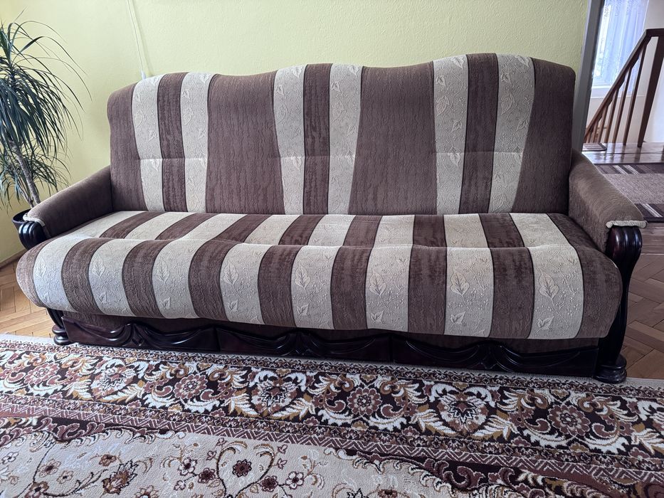 Zestaw wypoczynkowy - kanapa + dwa fotele