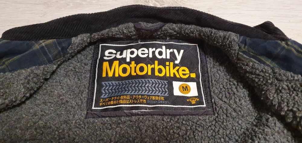 SUPERDRY MOTORBIKE damska kurtka pikowana rozmiar M wymiary na zdjęcia