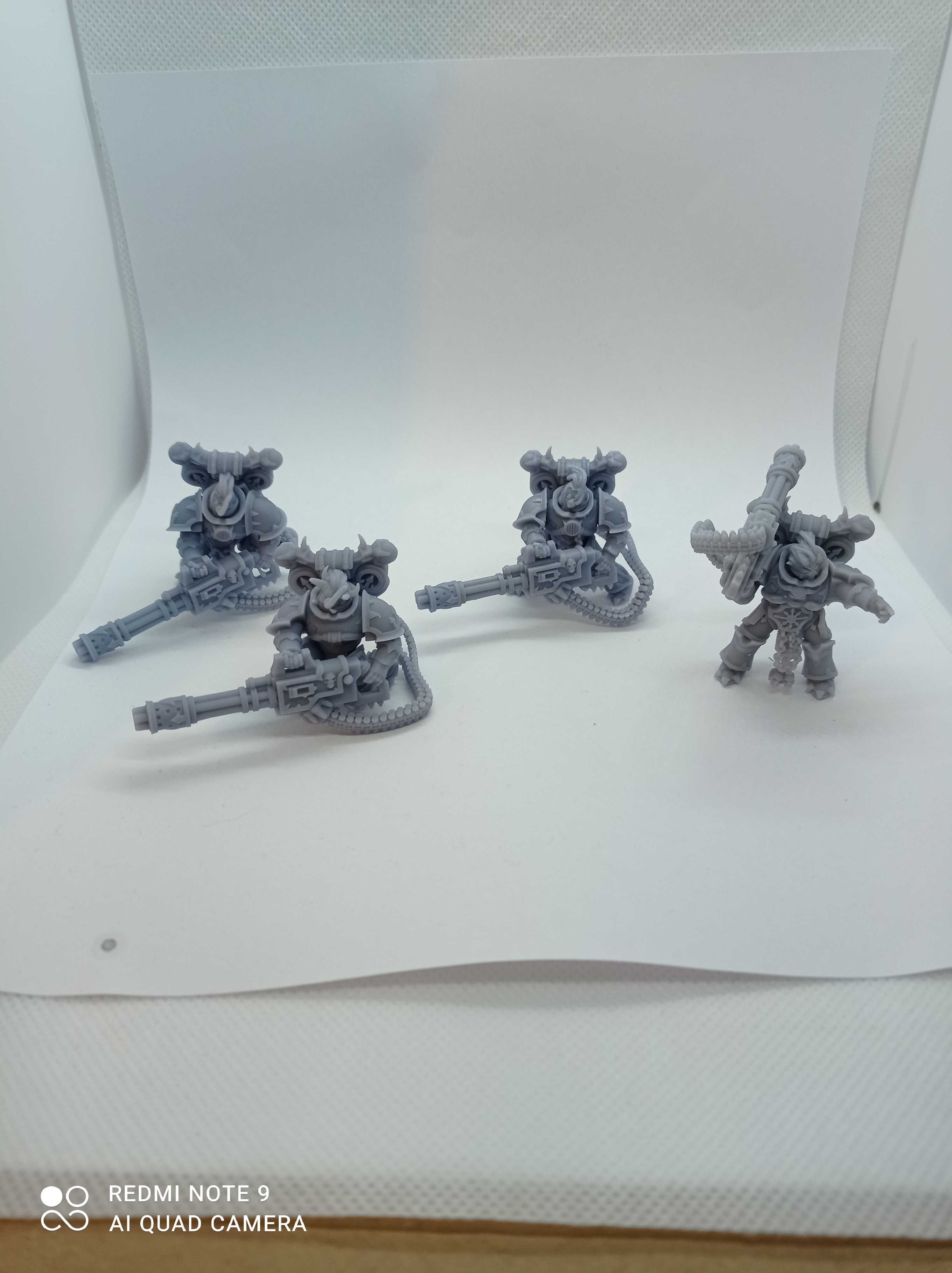 Model Chaos Marines heavy weapon chaincannon Warhammer 40k druk 3D