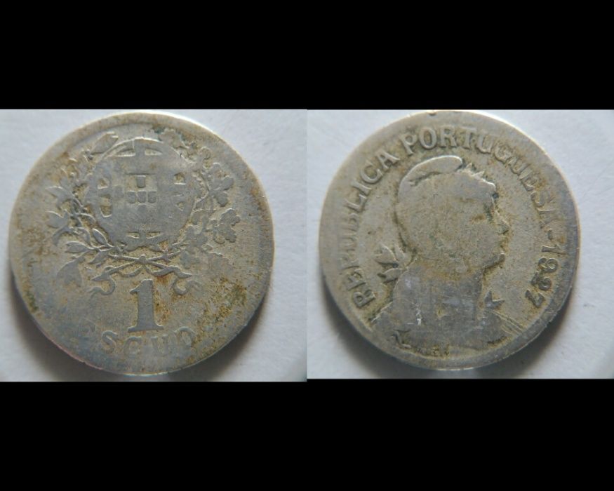Lote de 7 moedas de 1 escudo Alpaca (Republica Portuguesa)