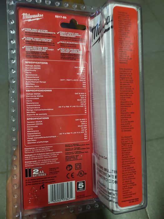 Цифровий мультиметр Milwaukee 2217-20