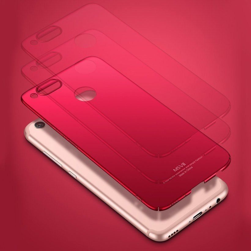Ultracienkie Etui Msvii Simple Do Huawei Honor 10 Czerwony