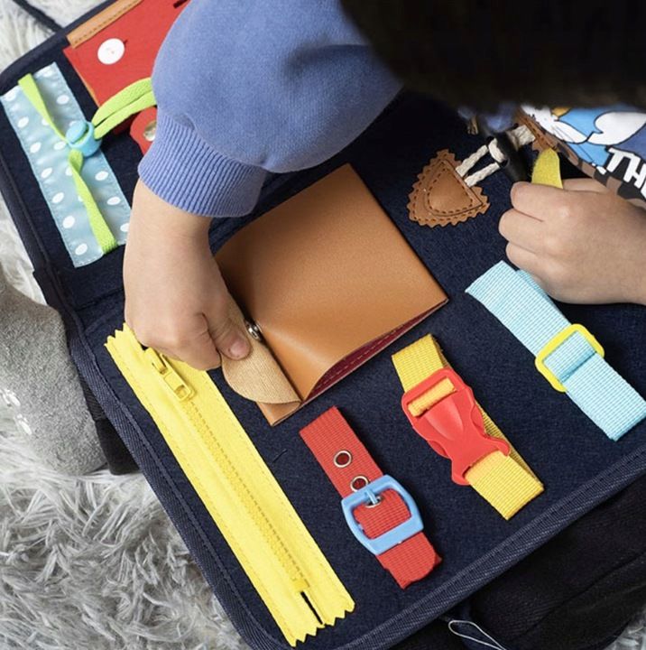 Tablica Manipulacyjna Sensoryczna Montessori Edukacyjna Zabawka Dla Dz