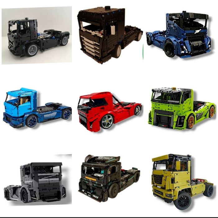 Кастомні Альтернативні інструкції LEGO Technic Ferrari, Bugatti, Ford.