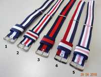 Pasek nato do zegarka Daniel  Wellington 18mm 20 srebrne klamry