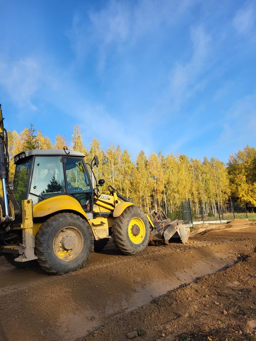 usługa koparko-ładowarką, koparka gąsienicowa, mini koparka,
