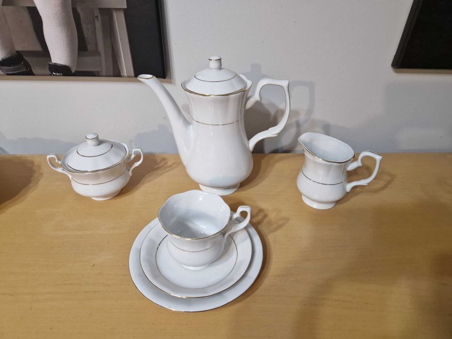 Porcelana Chodzież zestaw kawowy 6 osobowy