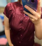 Rozm.M carry...elegancka bluzka fiolet