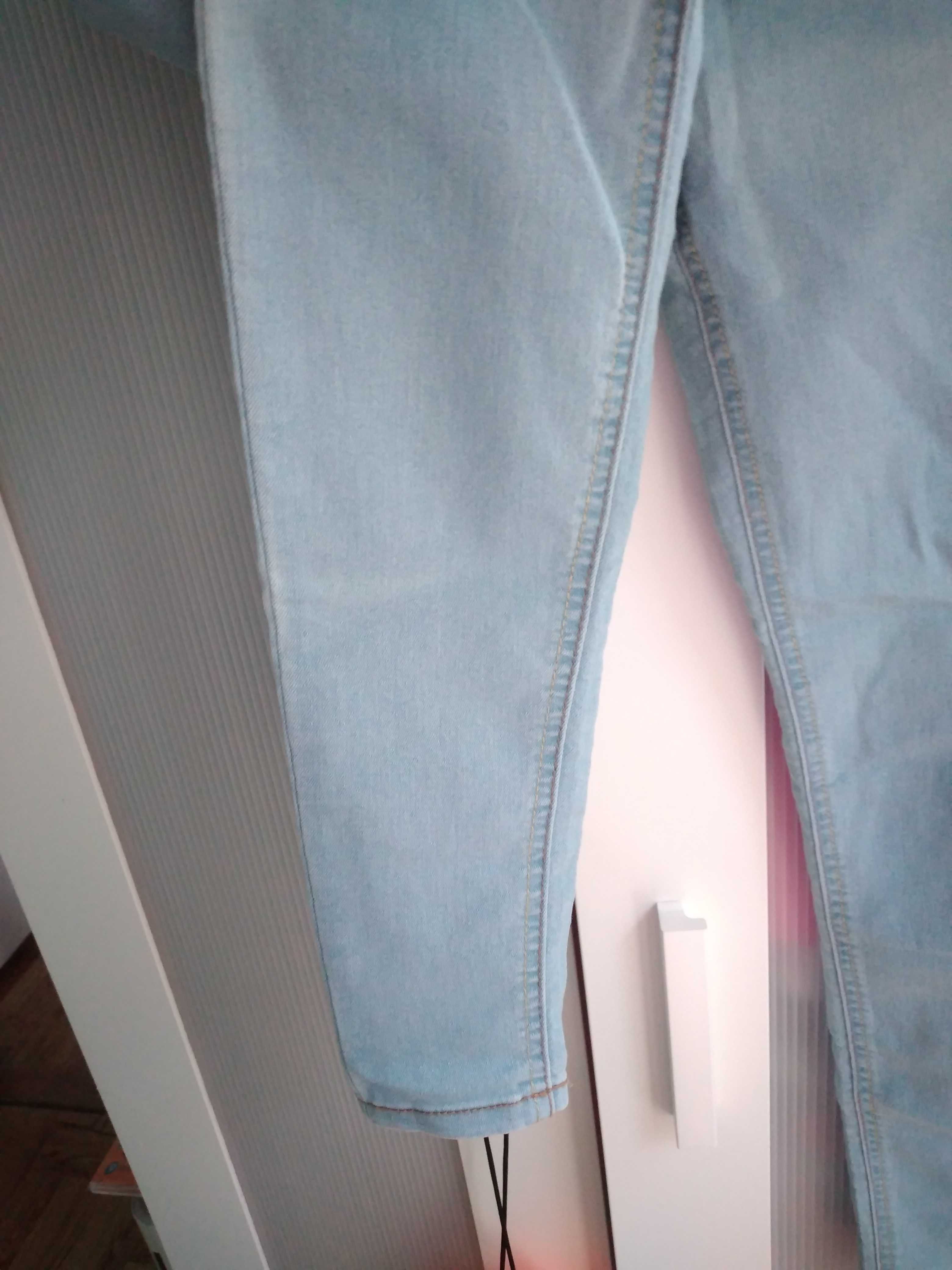 Spodnie jeans damskie rurki sinsay xs 1zł dziś