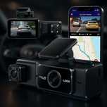 Nowy 3‑kamerowy Dash Cam 1080p + WiFi + nocna wizja + 24h parking
