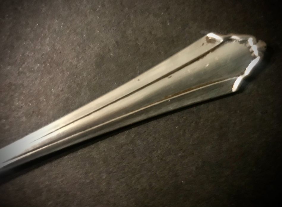 Łyżeczka srebrna do cukru, polska, przedwojenna, 34,5 grama, pr. 800