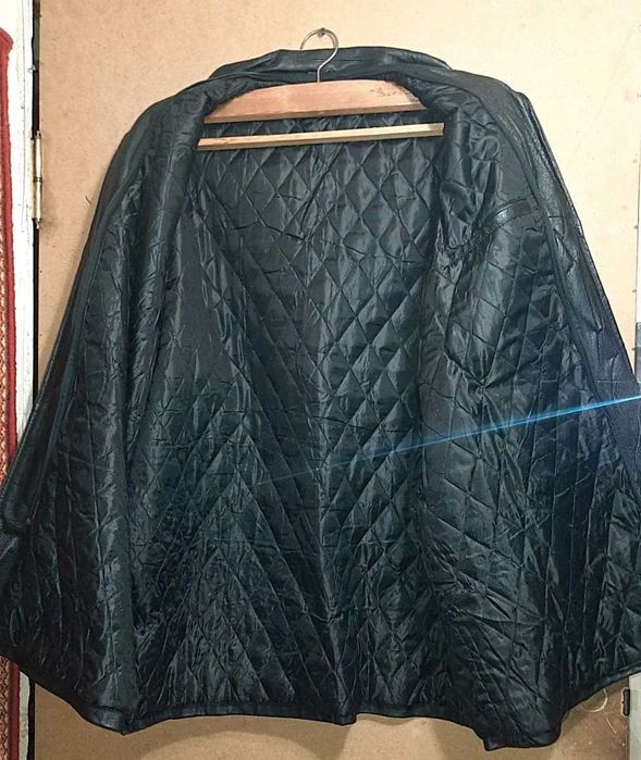 Мужская кожаная куртка ОЧЕНЬ БОЛЬШОГО размера Осень / Зима