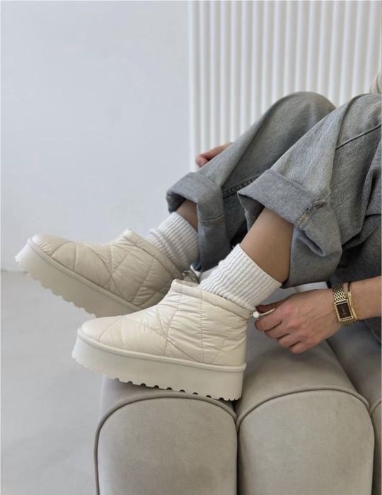 бежеві дутики 36,37,38,39,40,41