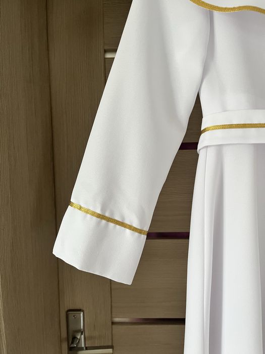 Alba do I Komunii Świetej roz. 152 piękna z kokardą+ halka
