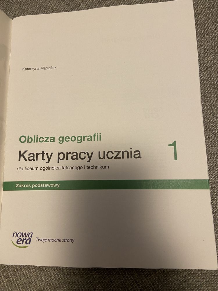 Oblicze geografii klasa 1 zakres podstawowy podręcznik i karty pracy