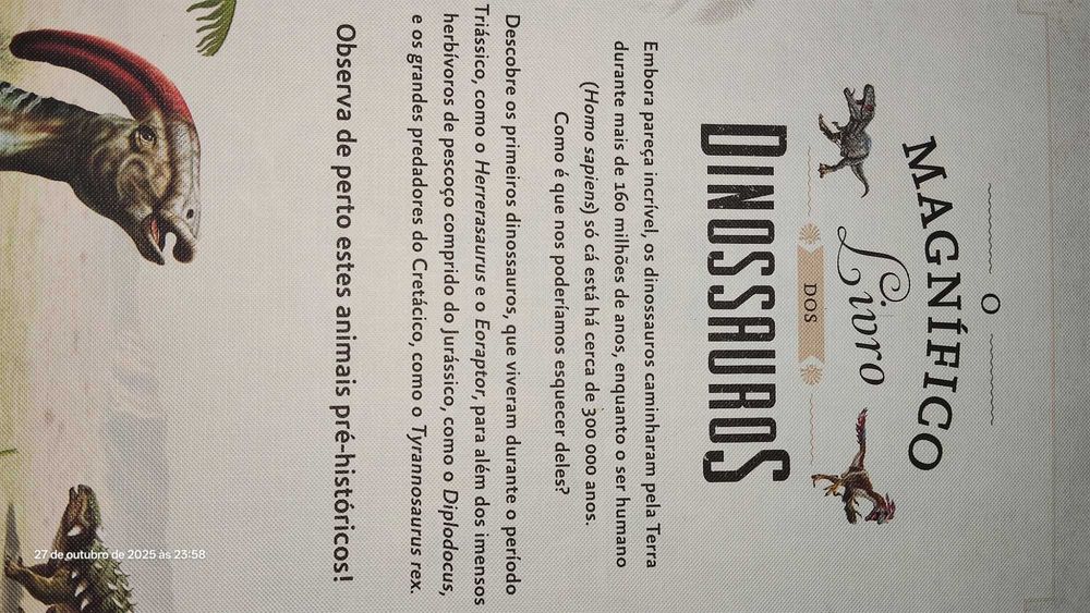 O magnífico livro dos dinossauros