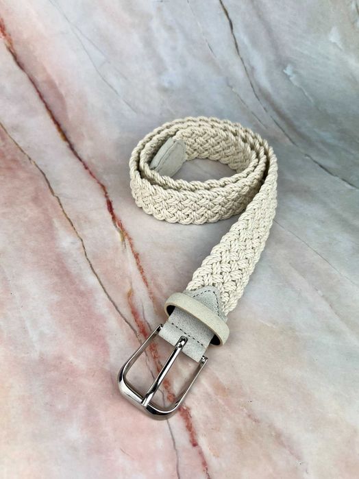 Nowy pasek SuitSupply ze skóry naturalnej bawełny skóra skórzany męski