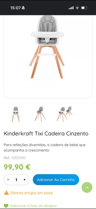 Cadeira de refeição 2 em 1