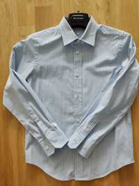 Koszula 140 cm błękitna w białe paski