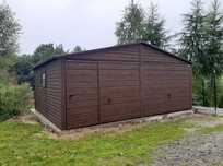 Garaż blaszany 6x6, drewnopodobne garaże, solidna konstrukcja