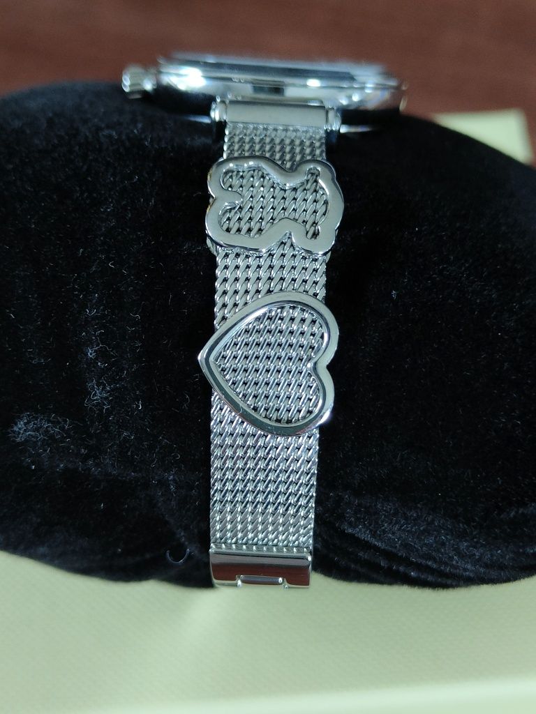NOWY TOUS Icon Charms - zegarek ze stali szlachetnej kolor srebrny