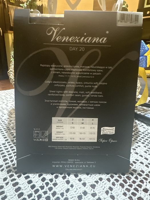 Rajstopy veneziana czarne