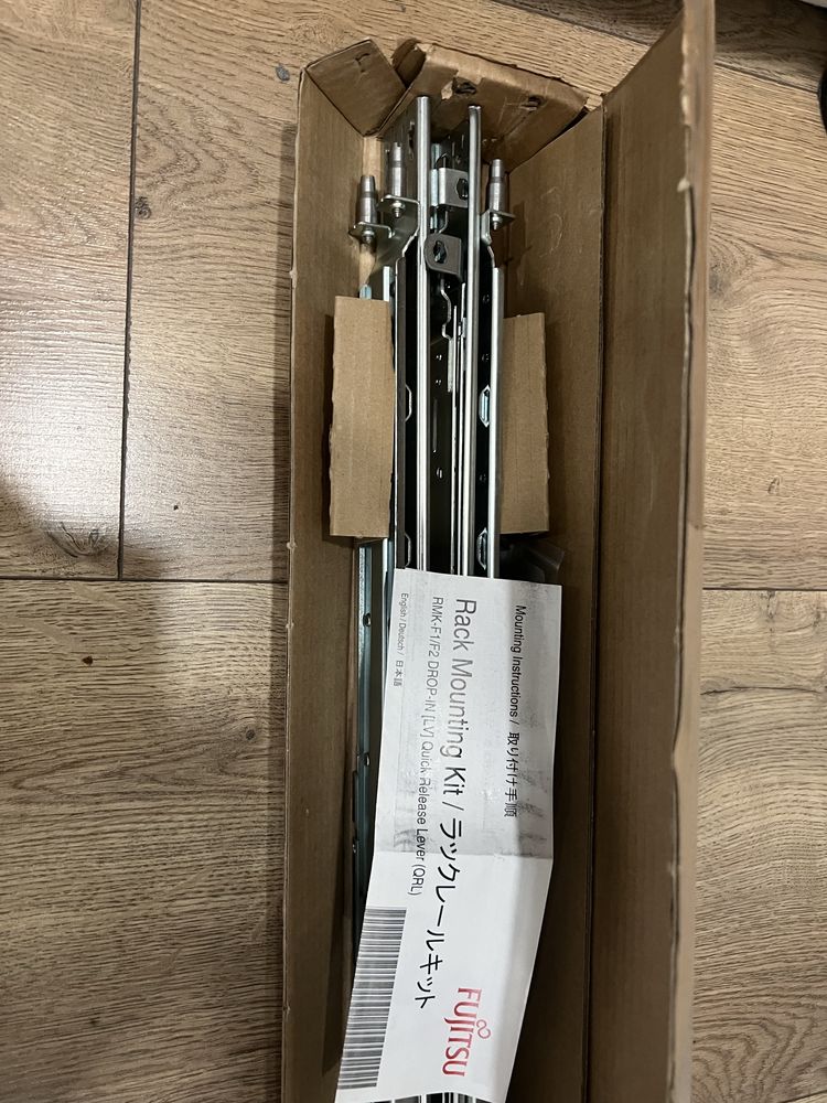 Szyny rack Fujitsu RMK-F1 F2 drop-in quick release KOMPLET