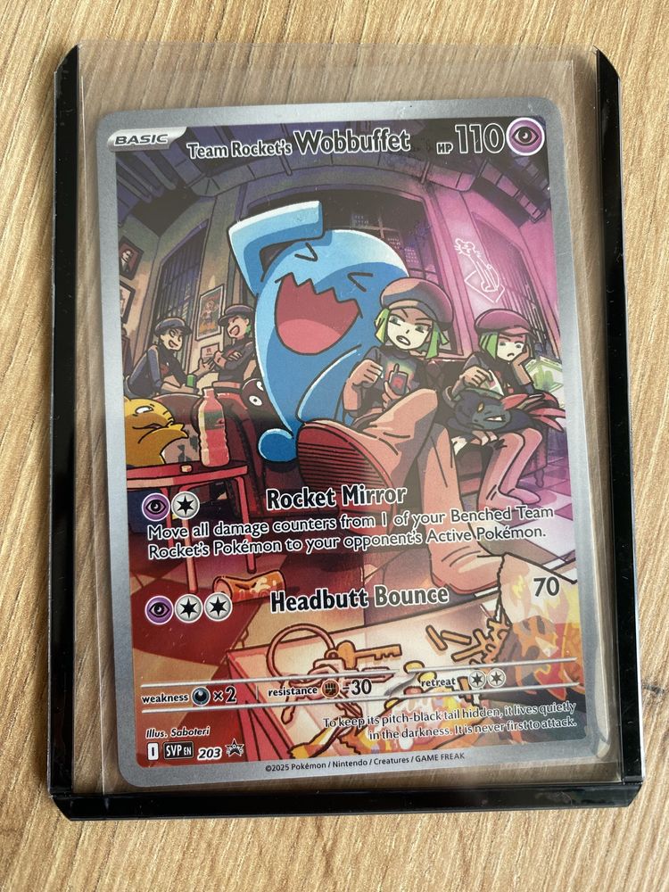 Karta Pokémon TCG - Team Rocket’s Wobbuffet 203 SVP