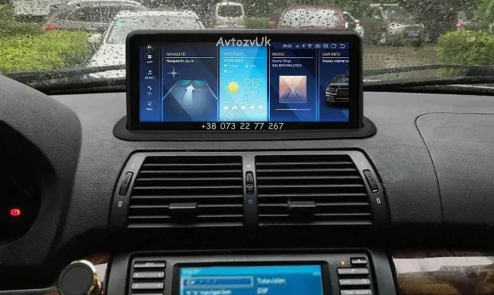 Магнитола BMW М е53 e39 e38 X5 2 din дин GPS USB DVD e53 Android 14