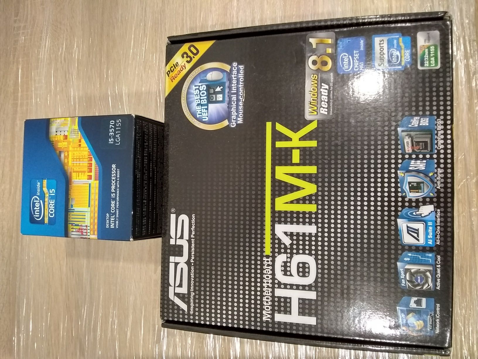 Материнська плата Asus s1155