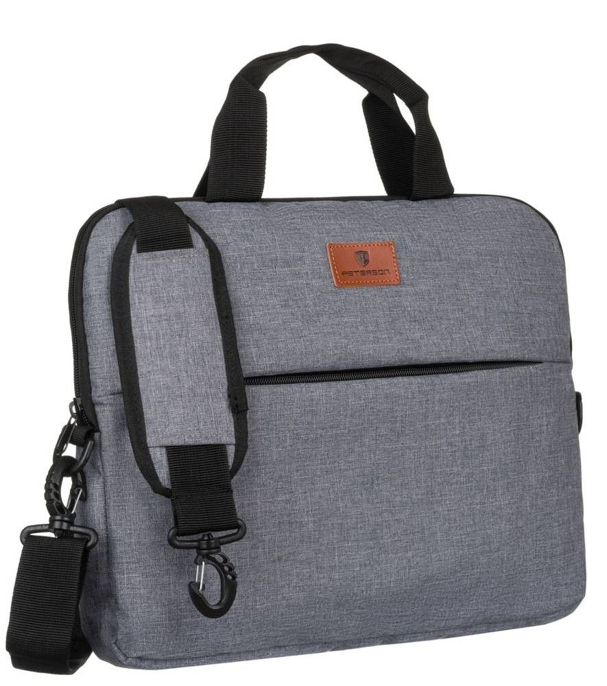 torba na laptopa z wytrzymałego poliestru - peterson