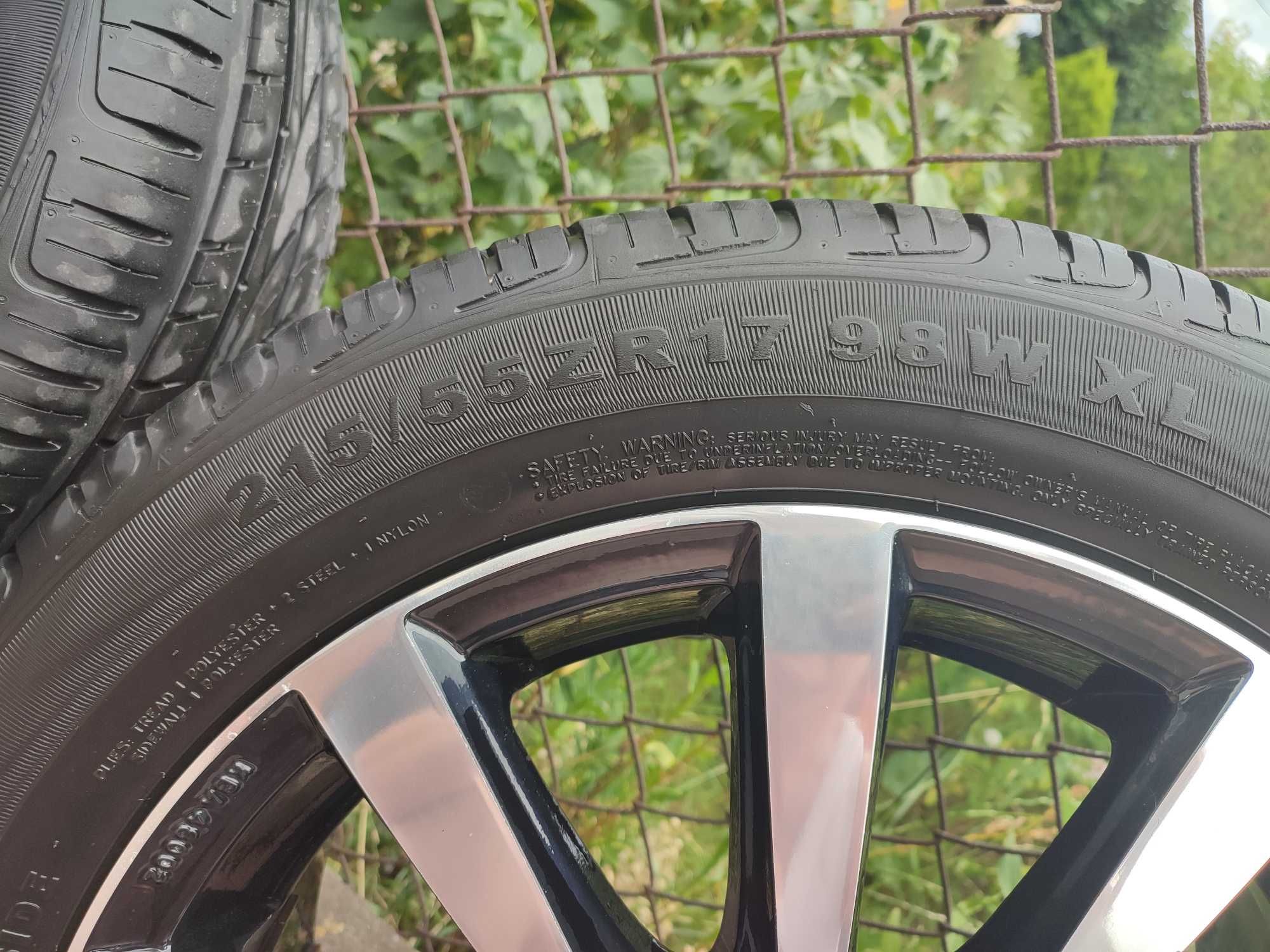 Koła z felgami aluminiowymi