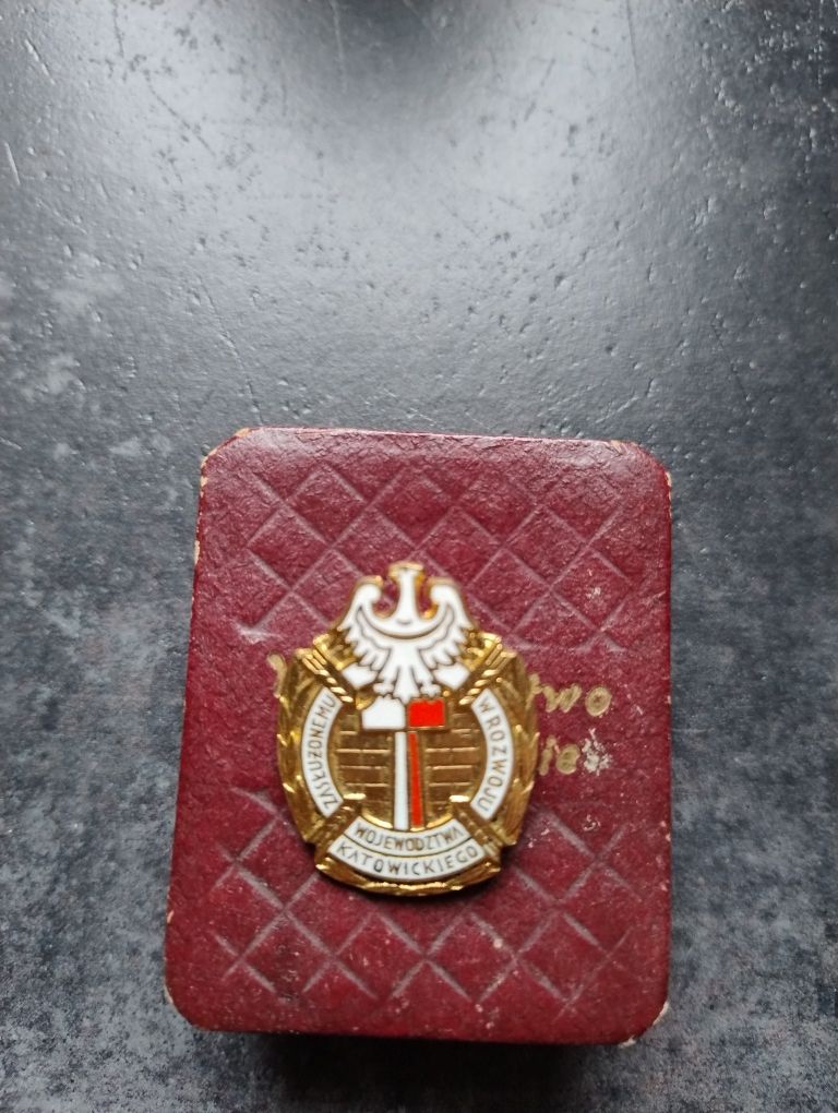 Złota odznaka "Zasłużonemu dla rozwoju województwa katowickiego"