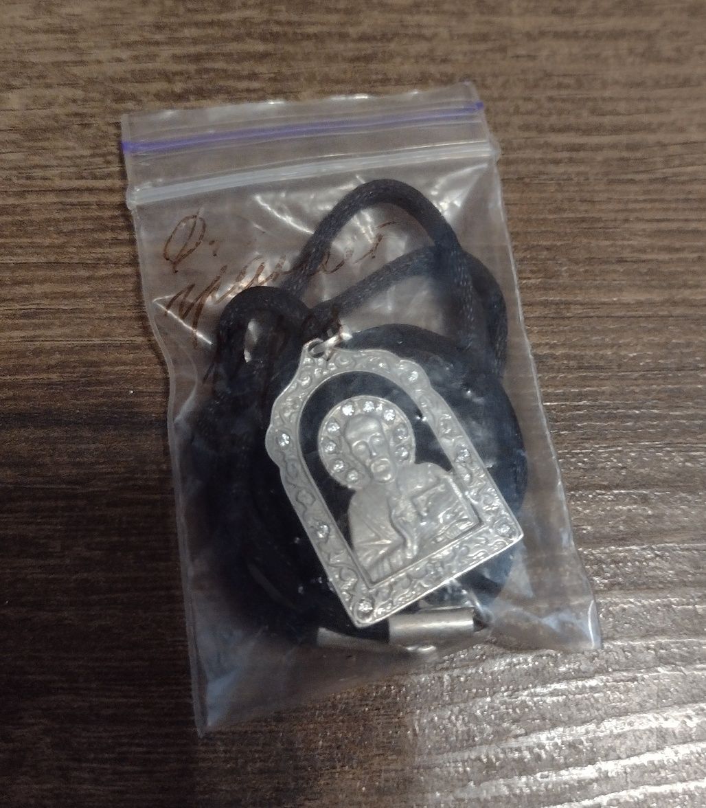 Ладонка серебряная 925.