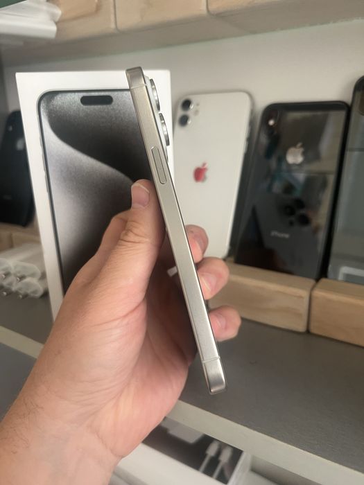  iPhone 15 Pro Max 256gb White Titanium Neverlock Відмінний стан