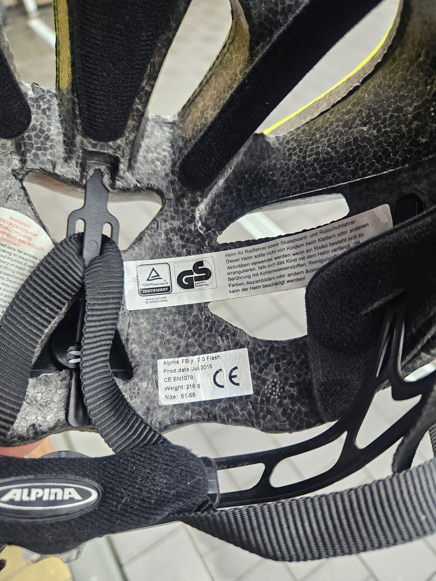 Kask Alpina FB Jr. 2.0 Flash, rozmiar 51-55cm, 218gr