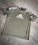 Koszulka t-shirt Adidas 128 khaki Climalite