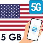 karta eSIM Internet mobilny Stany Zjednoczone USA 5GB na 30 dni E-SIM