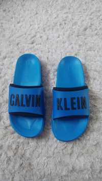 Oryginalne klapki Calvin Klein niebieskie