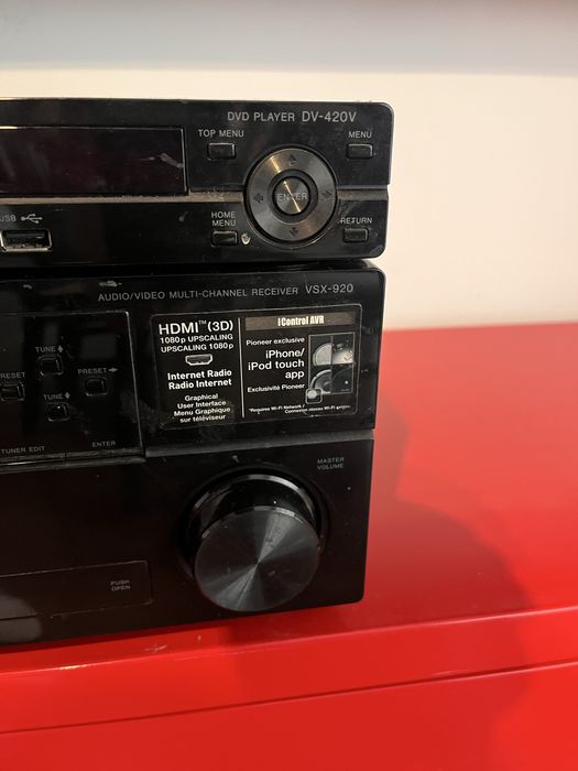 Zestaw kina domowego amplituner Pioneer VSX-920 + kolumny Jamo s606