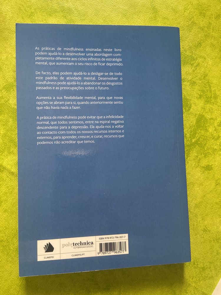 VENDO LIVRO NOVO MINDFULNESS CONTRA A DEPRESSAO