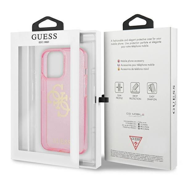 Etui Guess do iPhone 13 Pro Saffiano Strap Grey