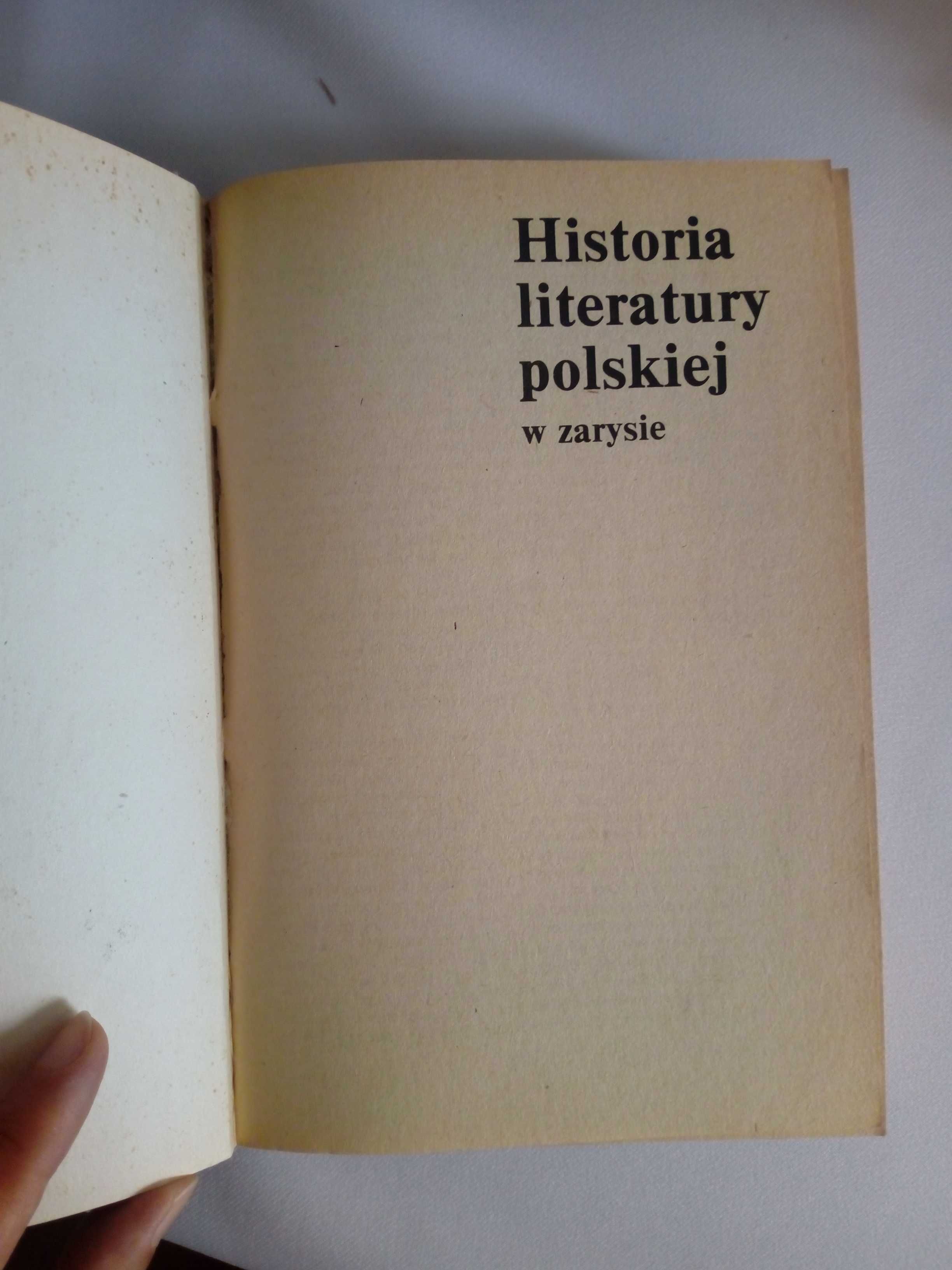 Historia literatury polskiej w zarysie Tom I i Tom II