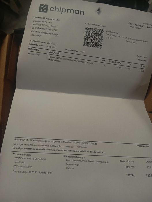 Motherboard Gygabyte 650M B650