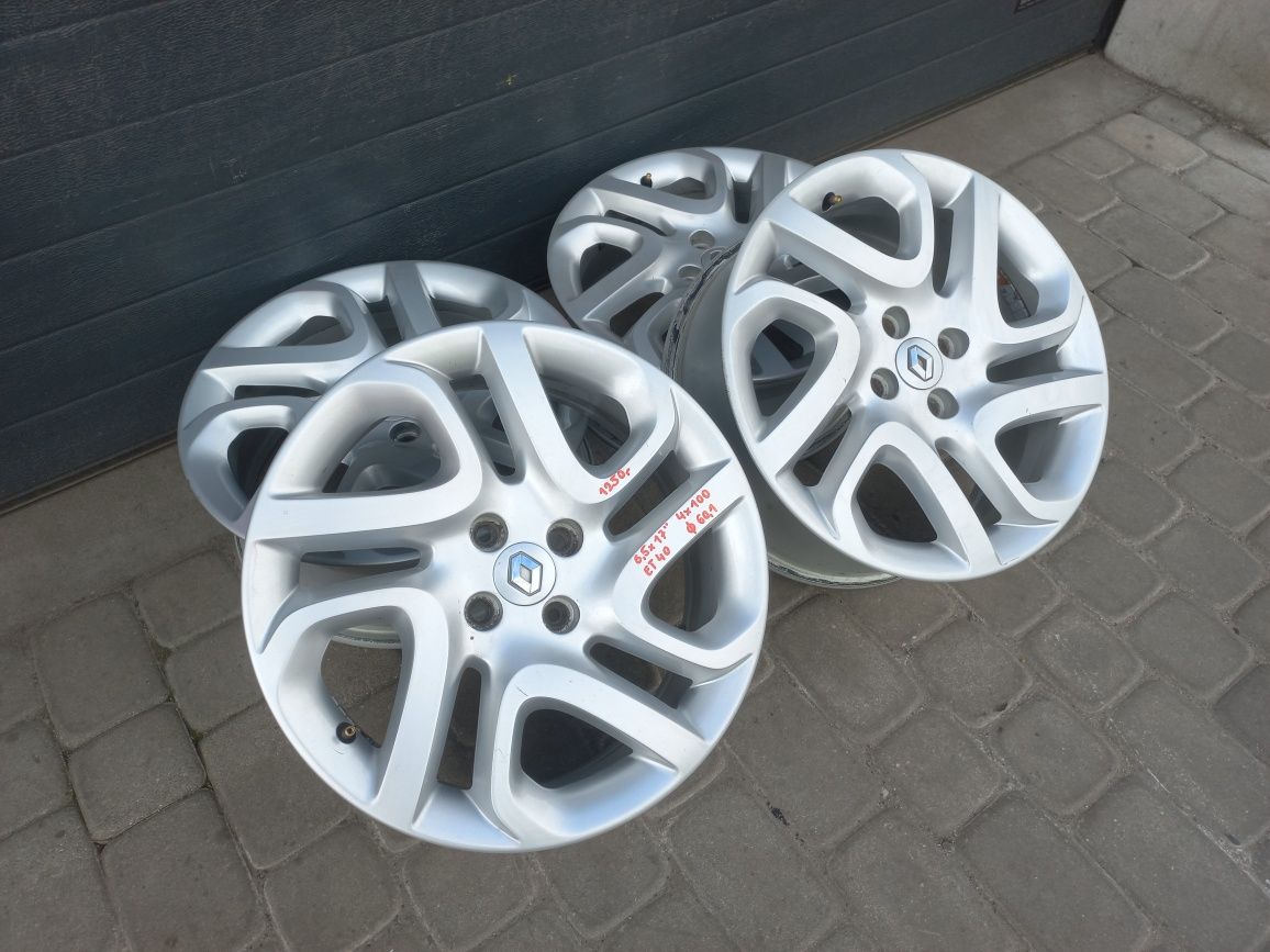 Felgi aluminiowe 17" 4x100 Renault