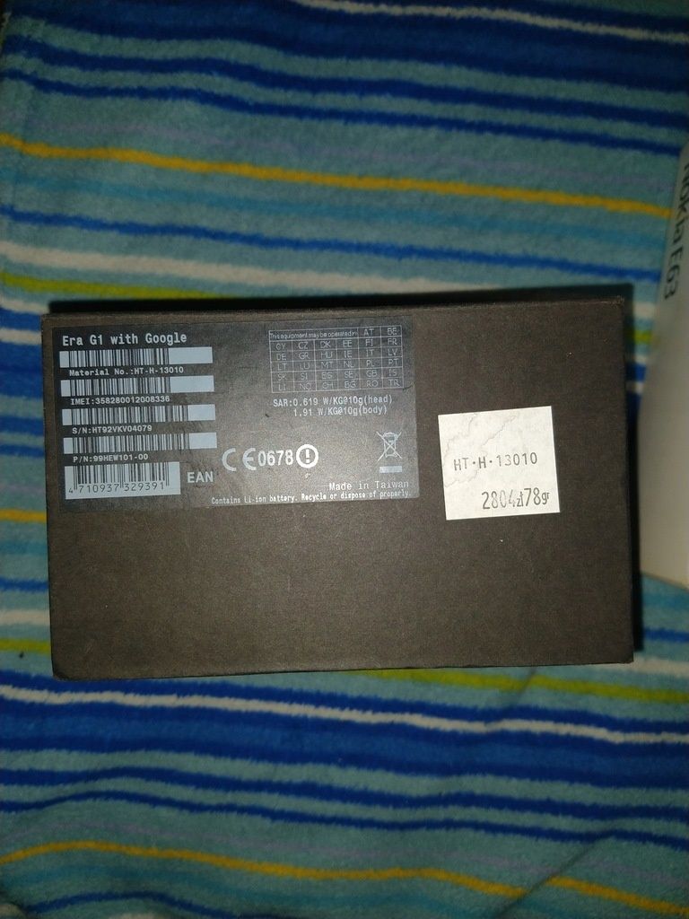 HTC dream G1 nokia e63 pudełka po telefonach