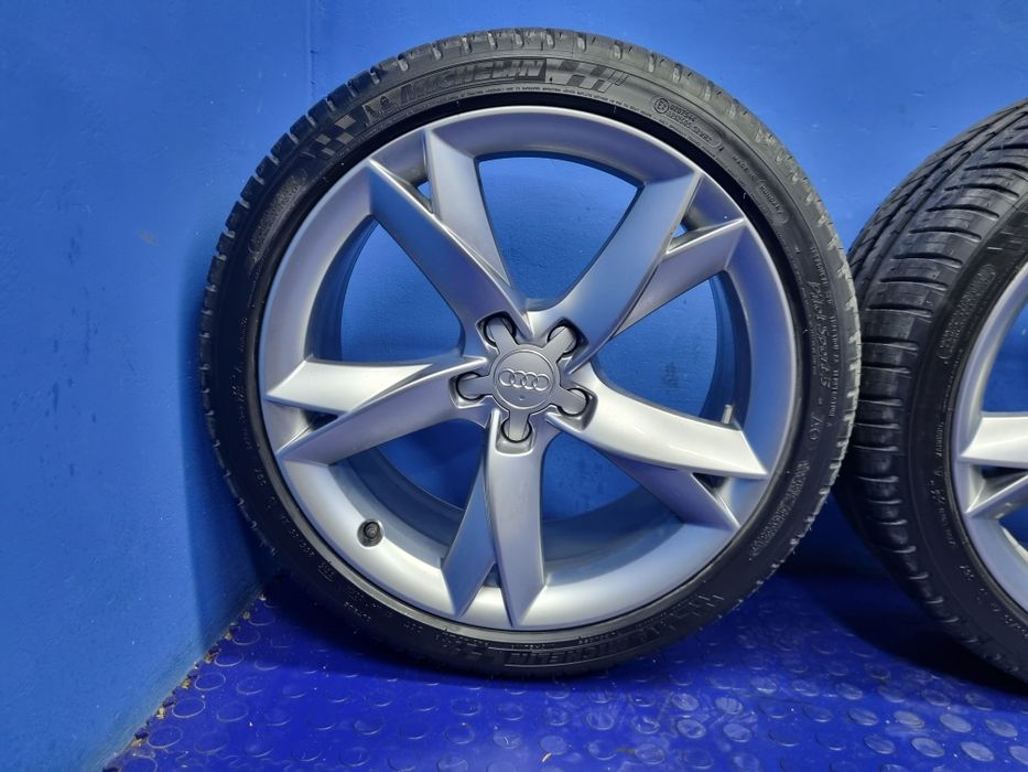 KOMPLET felg Aluminiowych opon Letni AUDI 7,5J x 19" 255/35 ET32 OEM