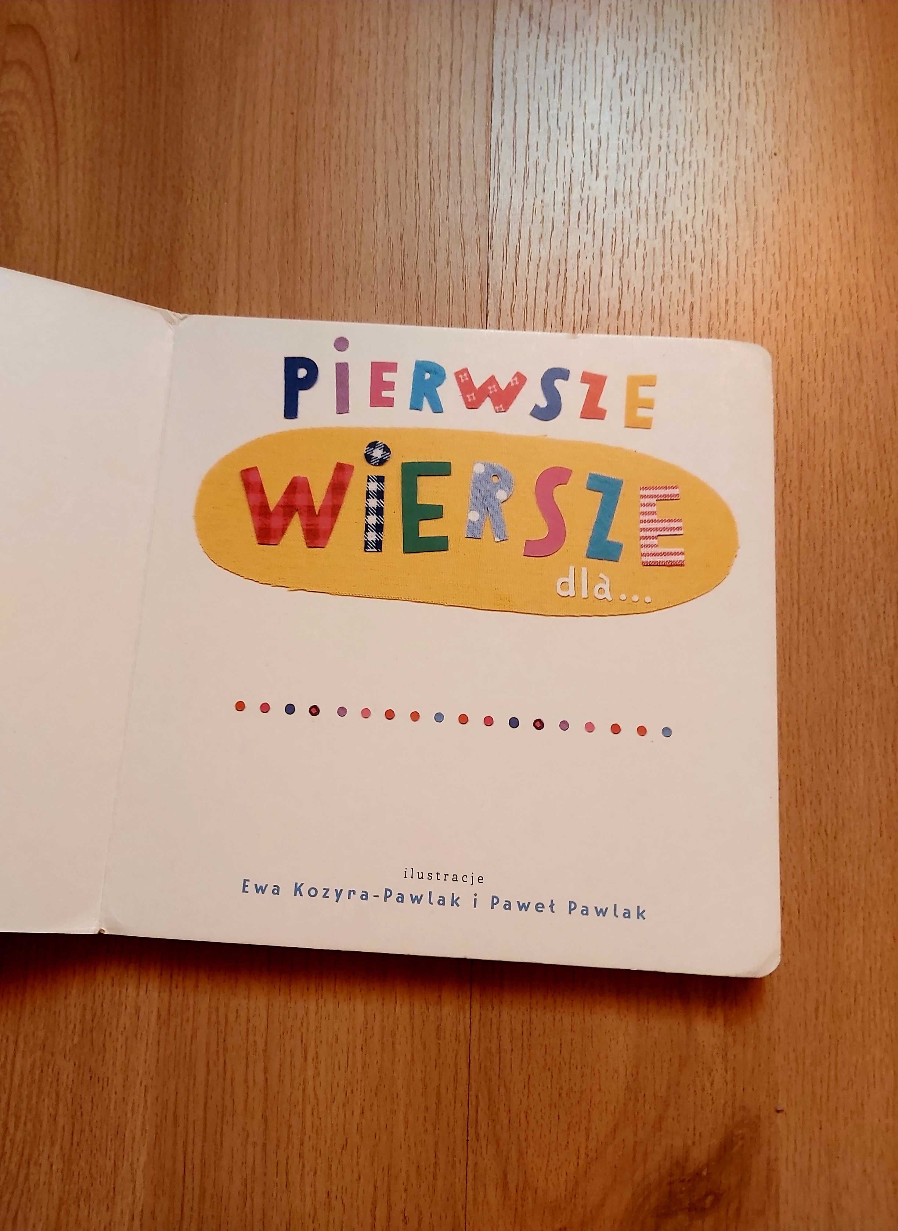 Książka dla dziecka niemowlaka "Pierwsze wiersza dla..." ksiazeczka