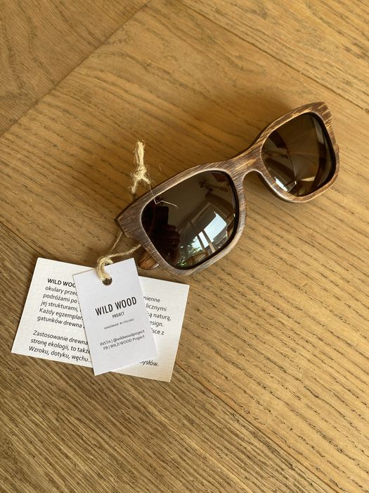 Okulary przeciwsloneczne drewniane Wild Wood