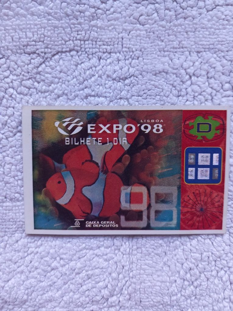 Expo 98, escudo/euro e capacete F1 89